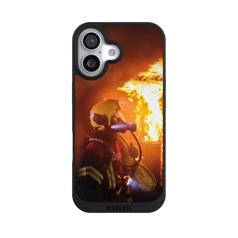 iPhone 17 NIVOpure Firefighter Looking Up Explosion