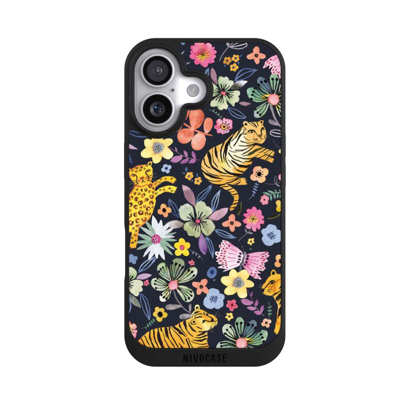 iPhone 17 NIVOpure Spring Tigers Flowers Black