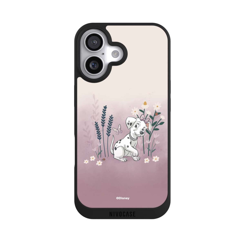 iPhone 17 NIVOpure Les 101 Dalmatiens avec des fleurs