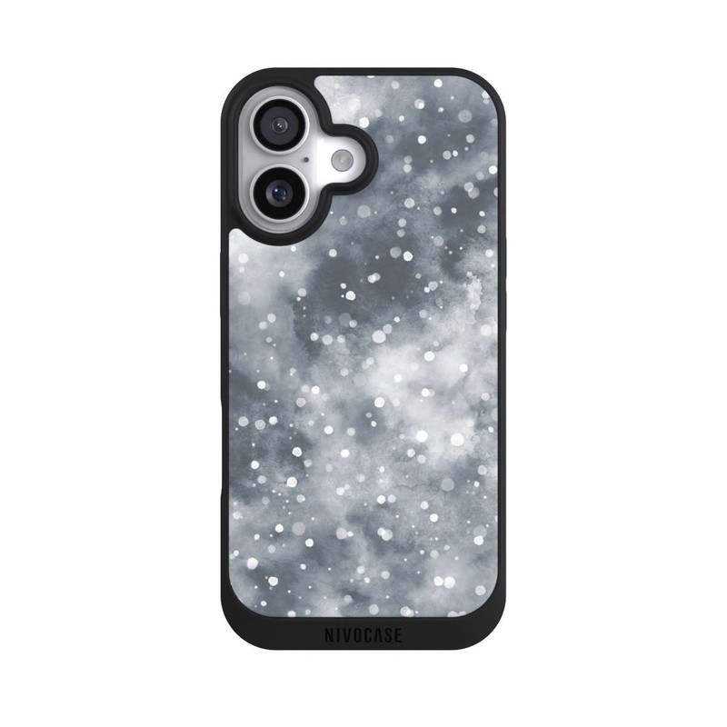 iPhone 17 NIVOpure Abstrakter Winterschneehimmel