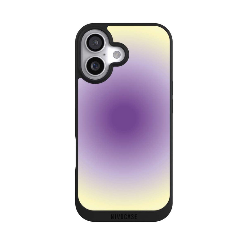iPhone 17 NIVOpure Aura purple yellow circle