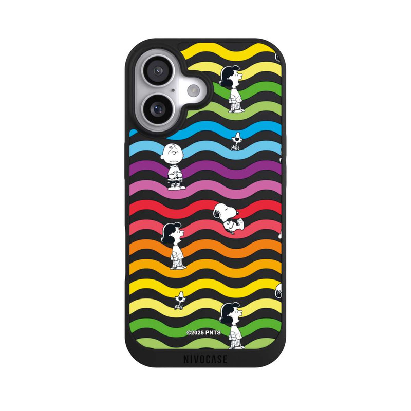 iPhone 17 NIVOpure Snoopy Pattern Rainbow Transparent