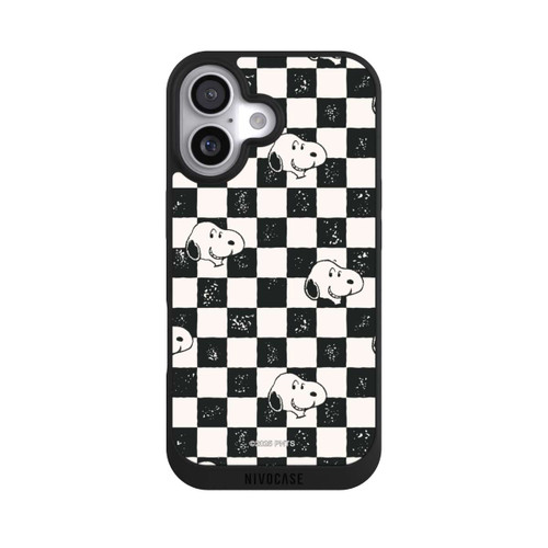 Apple iPhone 17 NIVOpure Snoopy Heads Checked Pattern