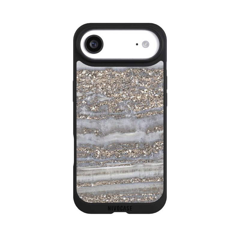 iPhone Air NIVOpure White Glitter Marble Look