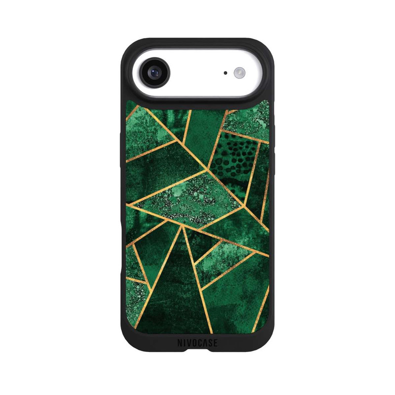 iPhone Air NIVOpure Deep Emerald Gold Print