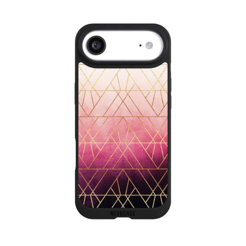 Apple iPhone Air NIVOpure Pink Ombre Triangles Gold Print