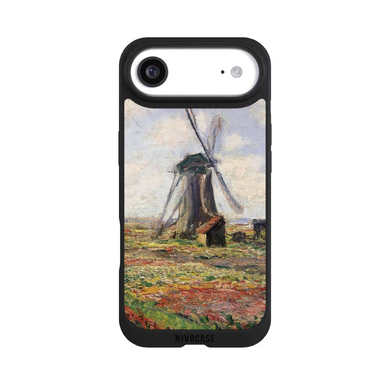 iPhone Air NIVOpure Tulpenfelder mit der Rijnsburger Windmühle von Claude Monet