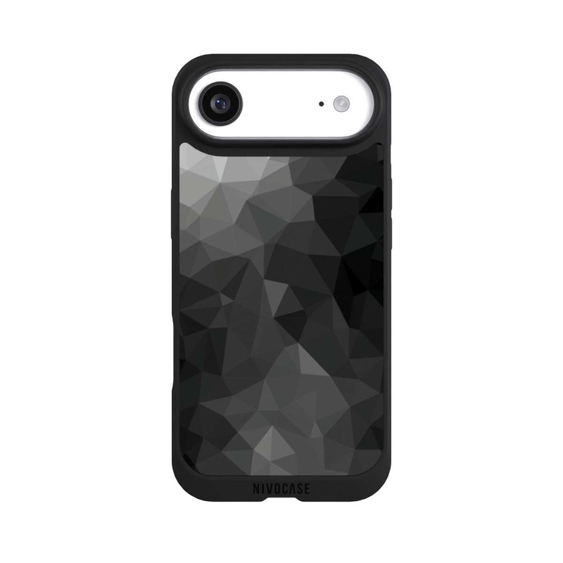 iPhone Air NIVOpure Polygonal Mosaic Noir/Blanc