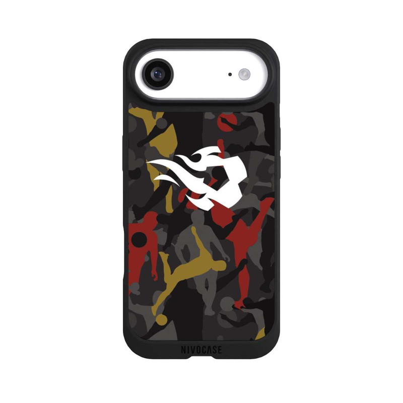 iPhone Air NIVOpure Belgian Red Flames Camouflage