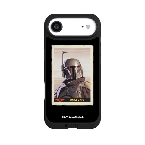 Apple iPhone Air NIVOpure Boba Fett Badges Black Background