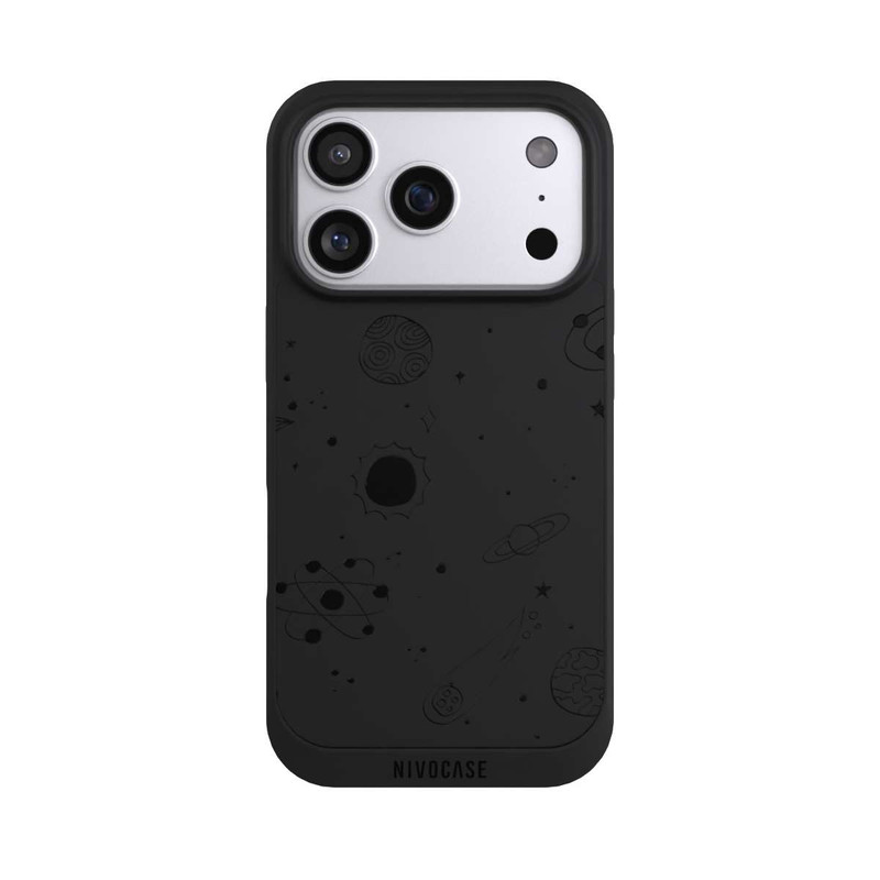 iPhone 17 Pro NIVOpure Black Galaxy transparent