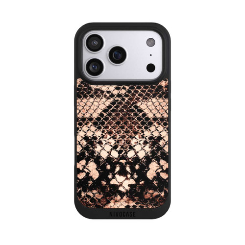Apple iPhone 17 Pro NIVOpure Rose gold snake print