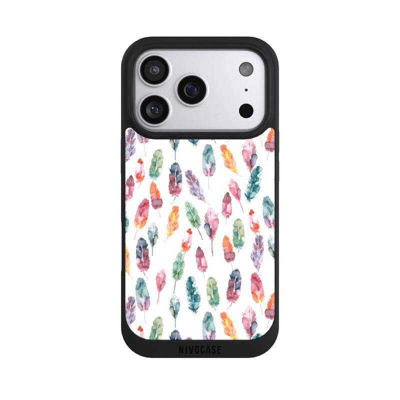 iPhone 17 Pro NIVOpure Boho Watercolor Feathers