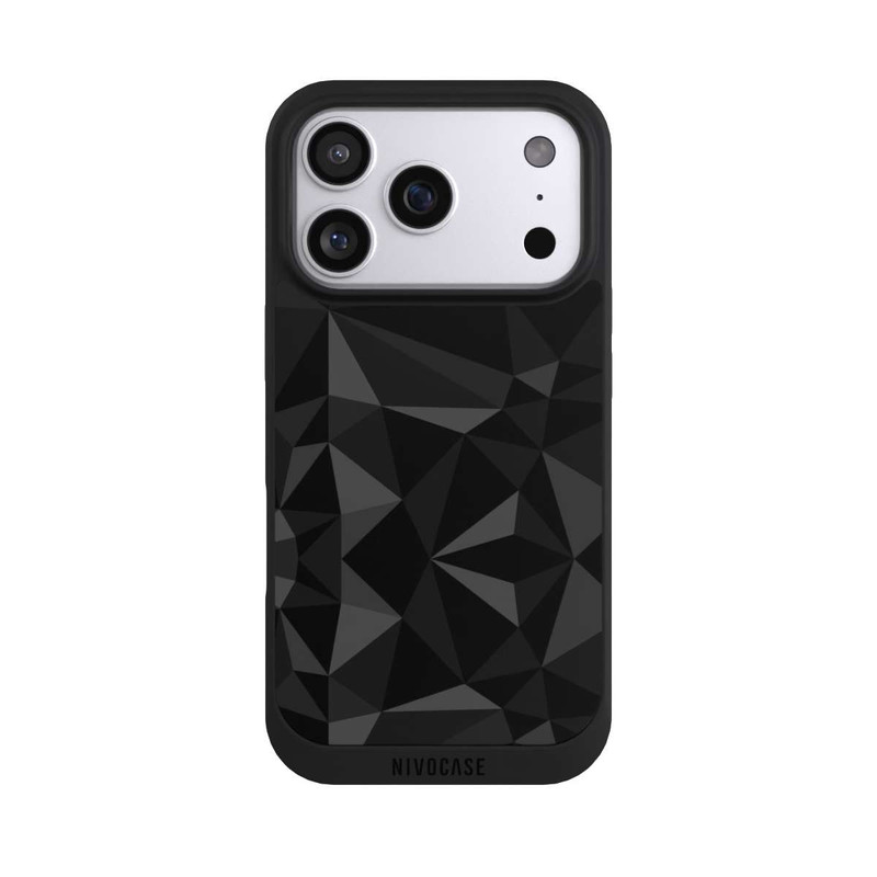 iPhone 17 Pro NIVOpure Polygon Pattern Black