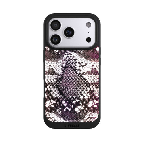 Apple iPhone 17 Pro NIVOpure Burgundy Snake Skin Pattern