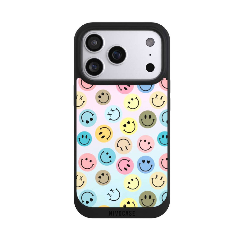 iPhone 17 Pro NIVOpure Smiles Emotes Pattern Colorful