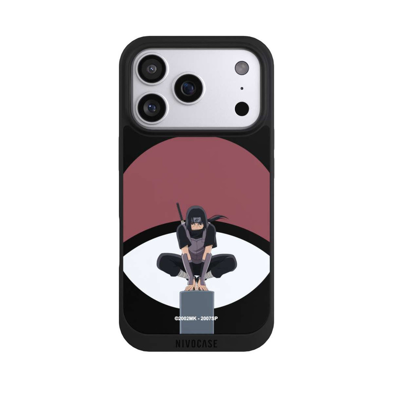 iPhone 17 Pro NIVOpure Symbole Itachi Uchiha noir