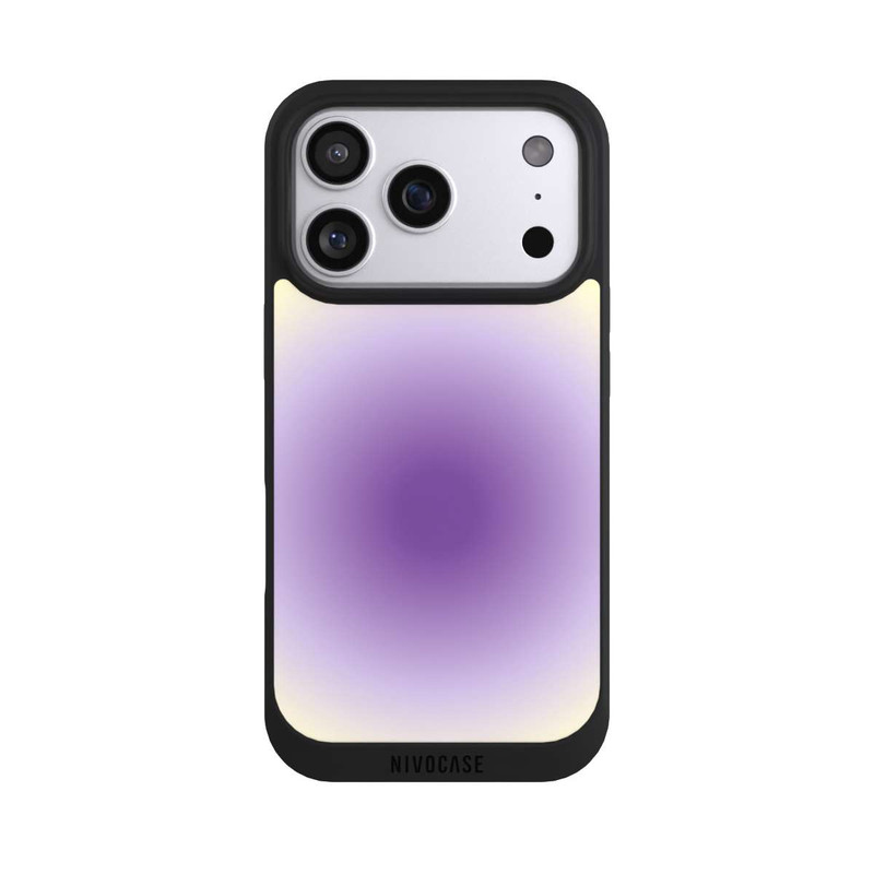 iPhone 17 Pro NIVOpure Aura purple yellow circle