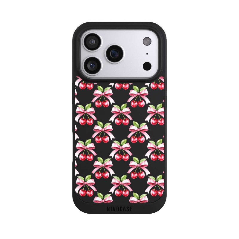 iPhone 17 Pro NIVOpure Cherry Bow Art with AI