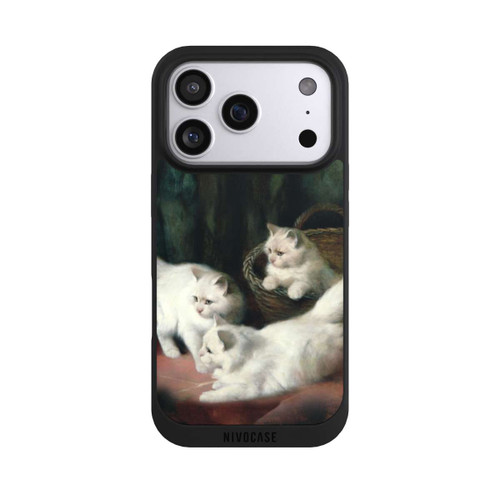 Apple iPhone 17 Pro NIVOpure Three White Angora Kittens
