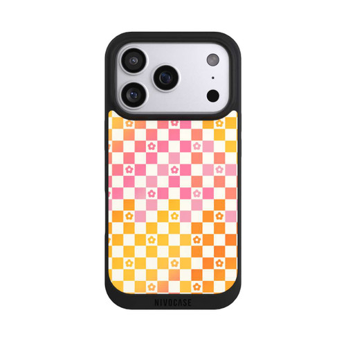 Apple iPhone 17 Pro NIVOpure Colorful Dopamin Flowers Checked Pattern