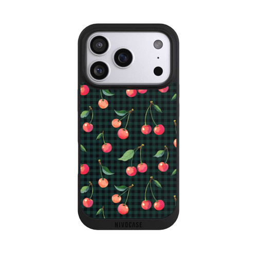 Apple iPhone 17 Pro NIVOpure Cherries and Green Gingham