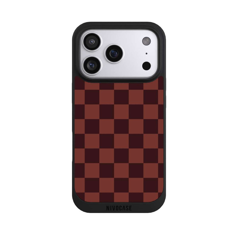 iPhone 17 Pro NIVOpure Checked Pattern Red