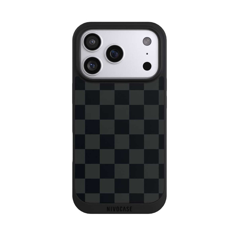 iPhone 17 Pro NIVOpure Checked Pattern Black