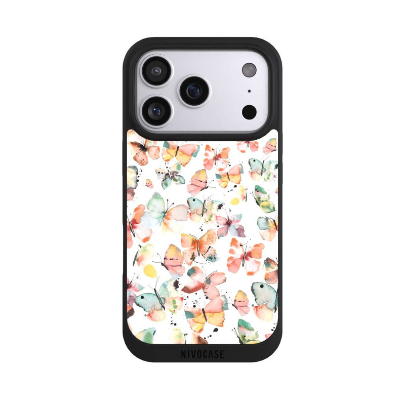 iPhone 17 Pro NIVOpure Butterflies Watercolor Pattern