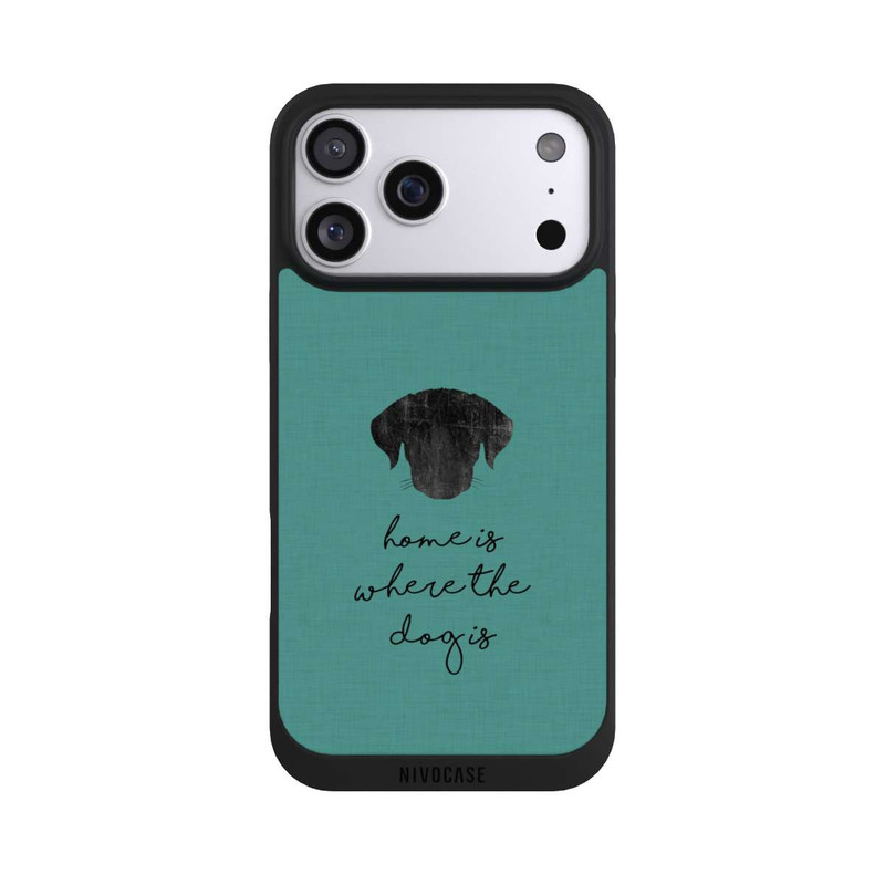 iPhone 17 Pro Max NIVOpure Home Is Where The Dog Is - Black on Turquoise 
