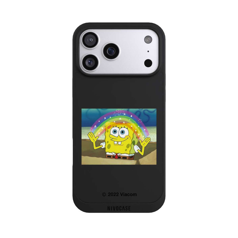iPhone 17 Pro Max NIVOpure Spongebob - Rainbow Meme transparent