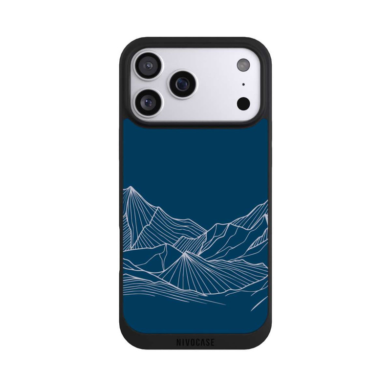 iPhone 17 Pro Max NIVOpure Blue Mountain Contour Lines