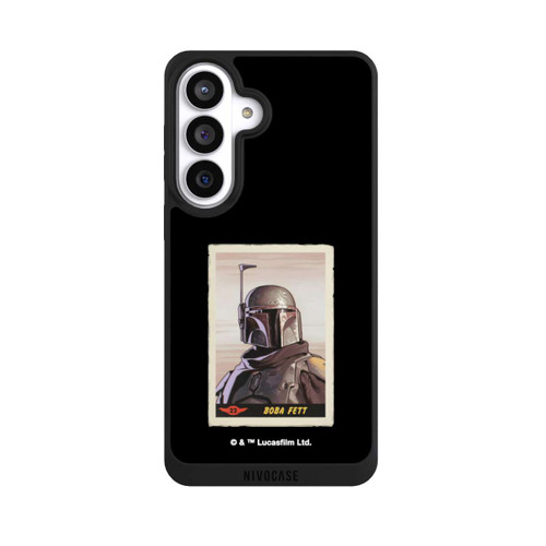 Samsung Galaxy S26+ NIVOpure Boba Fett Badges Black Background