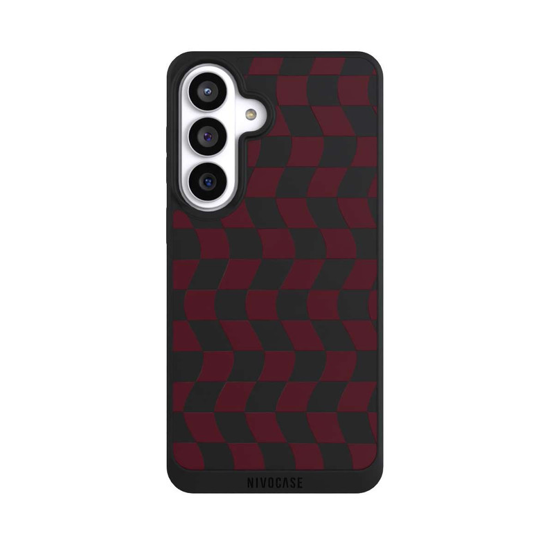 Galaxy S26+ NIVOpure Checkered wine red