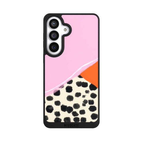 Samsung Galaxy S26+ NIVOpure Pink and Orange Modern Art with Dots