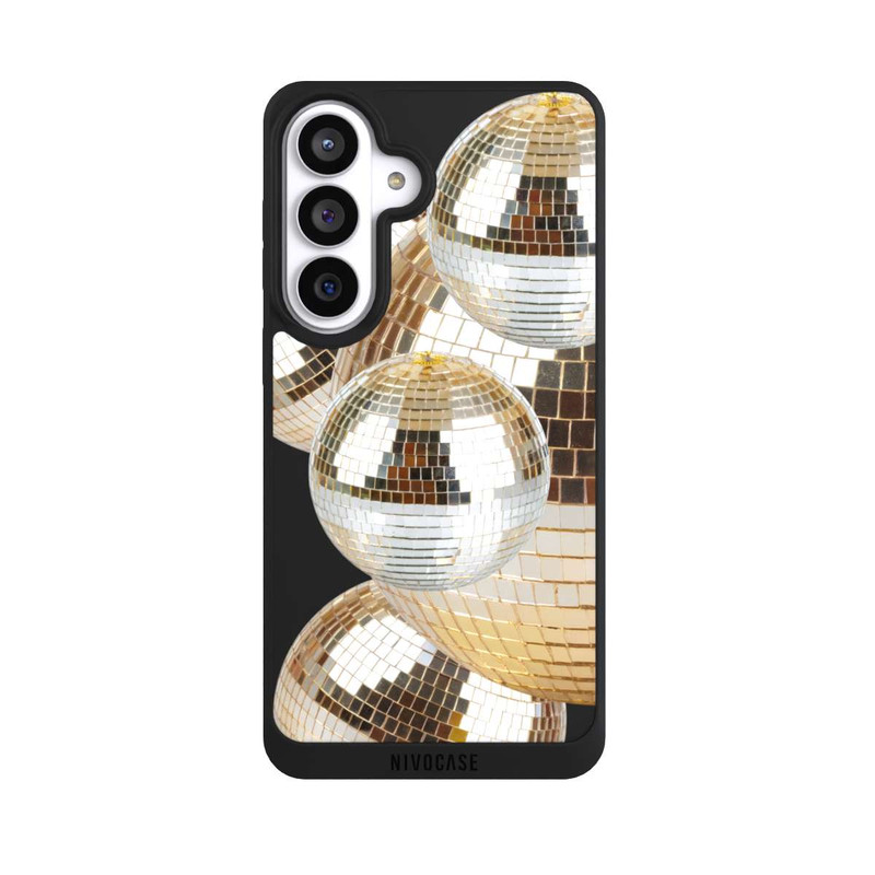Galaxy S26+ NIVOpure Disco Ball Party Gold Transparent with AI