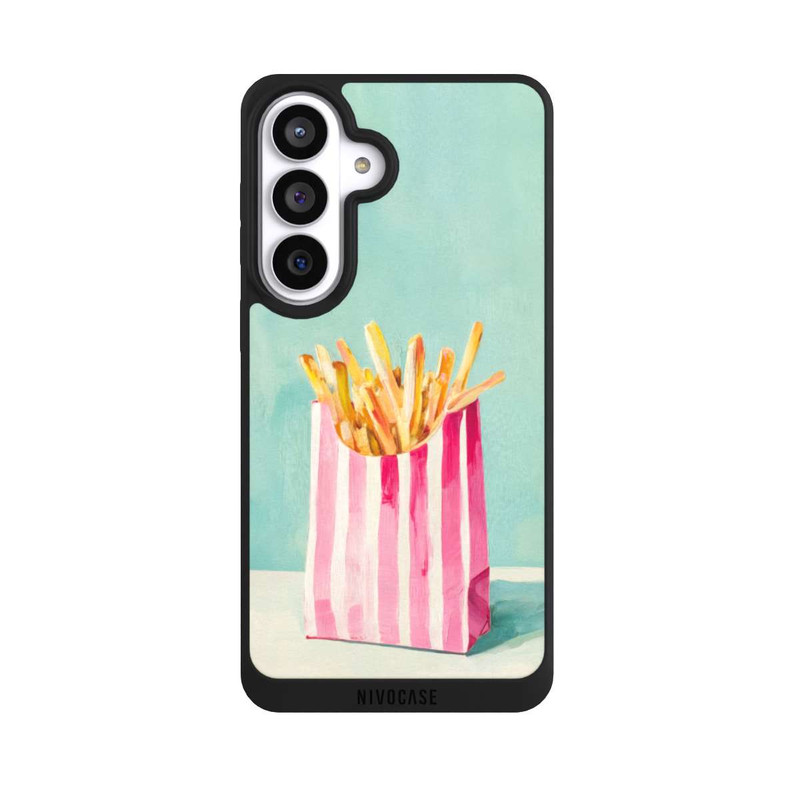 Galaxy S26+ NIVOpure Retro Fries Blue Watercolor