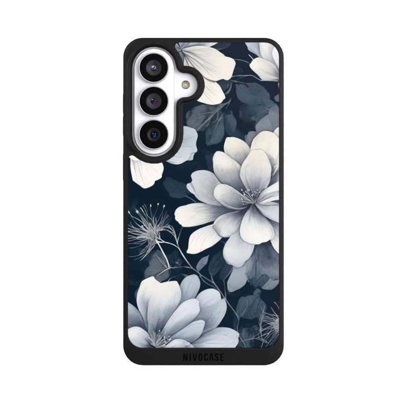 Galaxy S26+ NIVOpure Negative Flower Blue White with AI