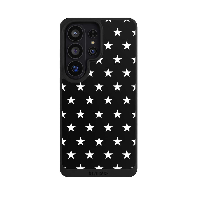 Galaxy S26 Ultra NIVOpure Polka Stars - black and white