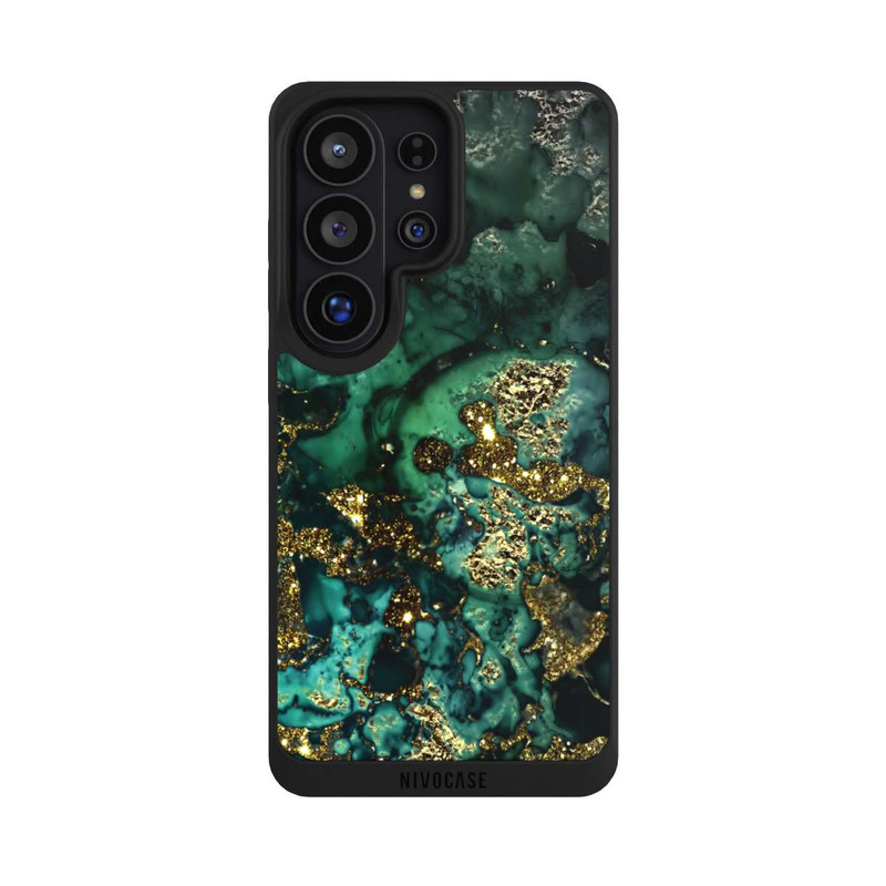 Galaxy S26 Ultra NIVOpure Cyan Glitter Marble Look