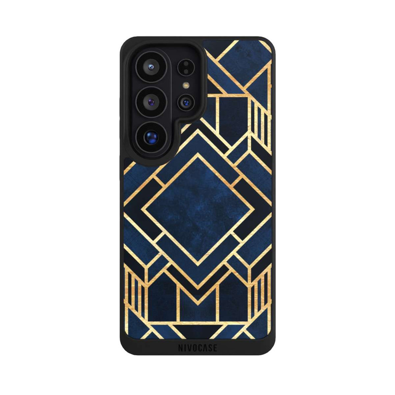 Galaxy S26 Ultra NIVOpure Art Deco Blue Gold Print