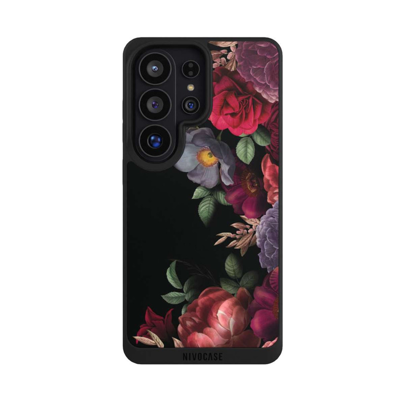 Galaxy S26 Ultra NIVOpure Blumen Auf Schwarz
