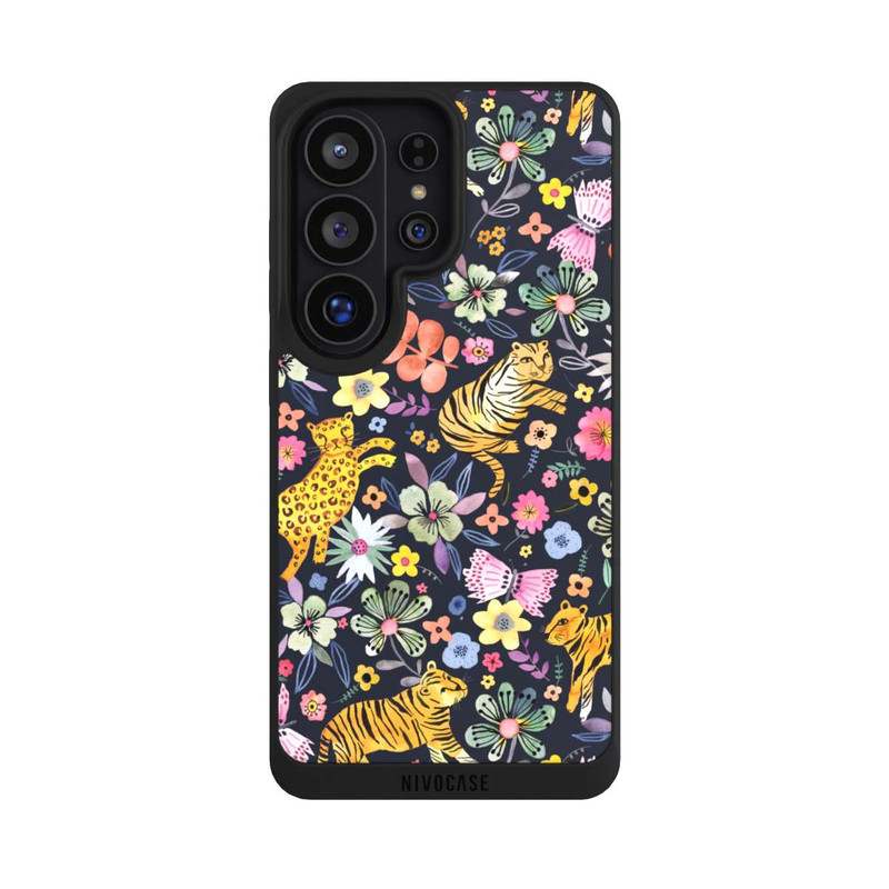 Galaxy S26 Ultra NIVOpure Spring Tigers Flowers Black