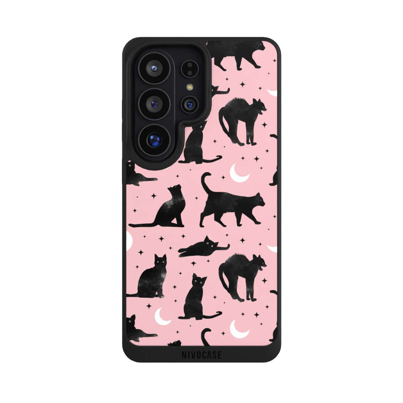 Galaxy S26 Ultra NIVOpure Cats And Moon On Pink