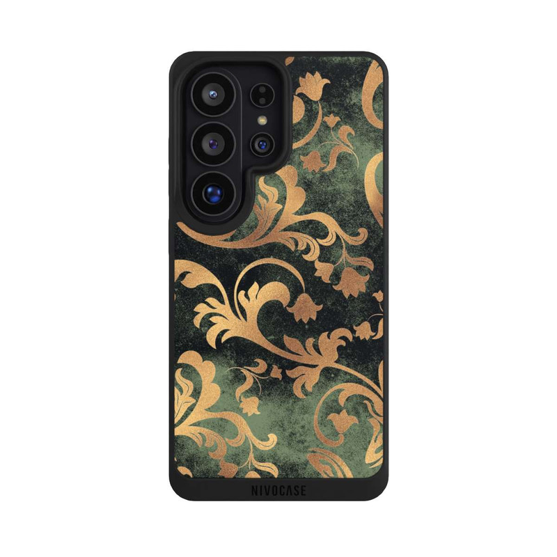 Galaxy S26 Ultra NIVOpure Damask Wallpaper Dark Green