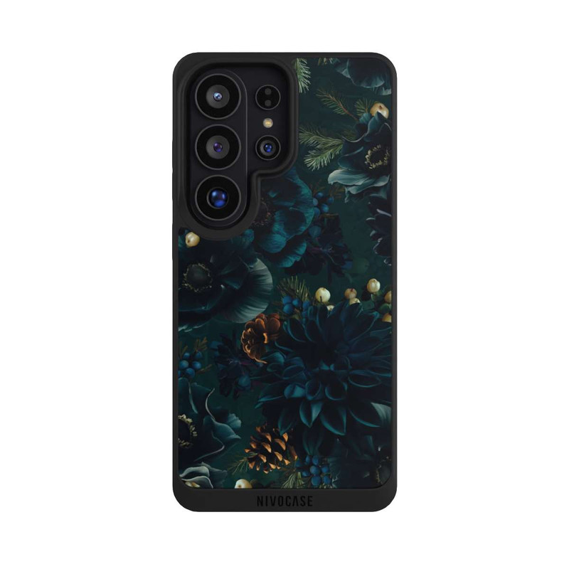 Galaxy S26 Ultra NIVOpure Flowers Pattern Green and Blue