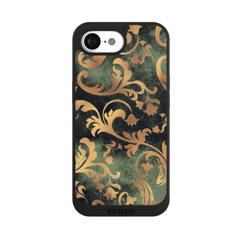 17 e NIVOpure Damask Wallpaper Dark Green