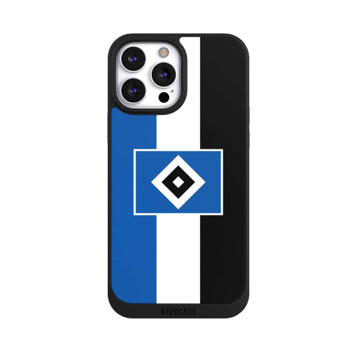 Apple iPhone 13 Pro Max NIVOpure HSV Streifen - Blau-Weiß-Schwarz