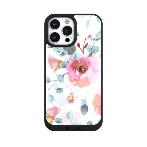 Apple iPhone 13 Pro Max NIVOpure Watercolour Flower Wallpaper