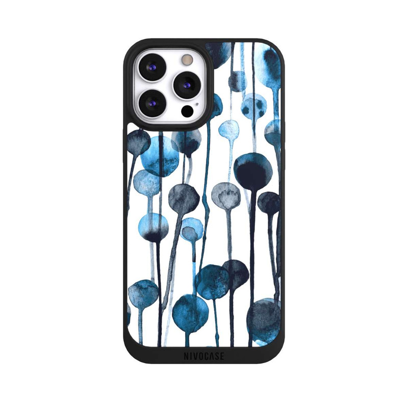 iPhone 13 Pro Max NIVOpure Tropfende Punkte blau